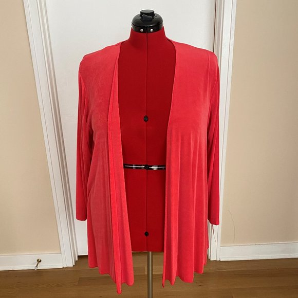 Vikki Vi Bright Red Duster 2X - Picture 1 of 8